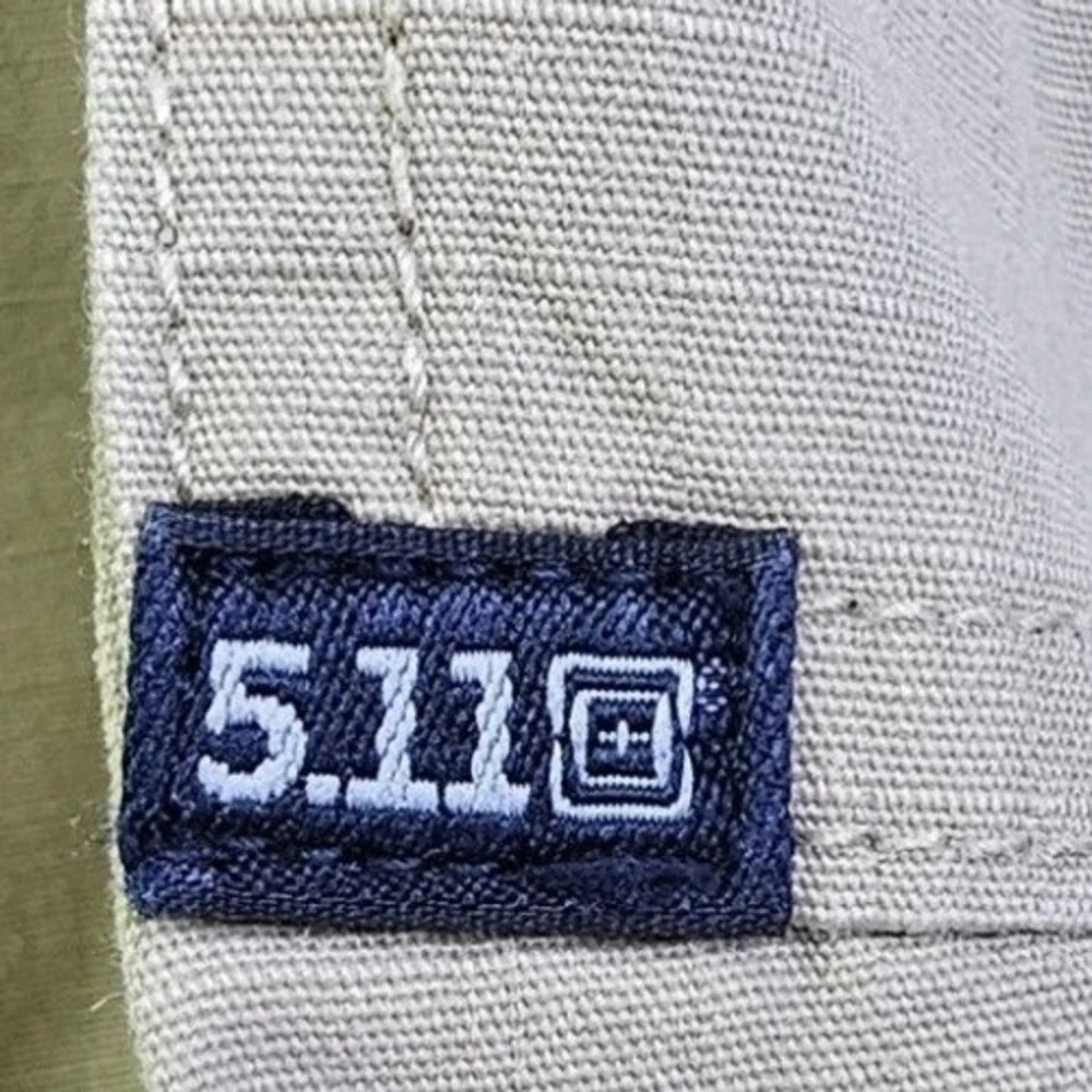 5.11 Tactical Pro Pants Mens 38x34 Khaki Ripstop Cargo Work Trousers 74273-162